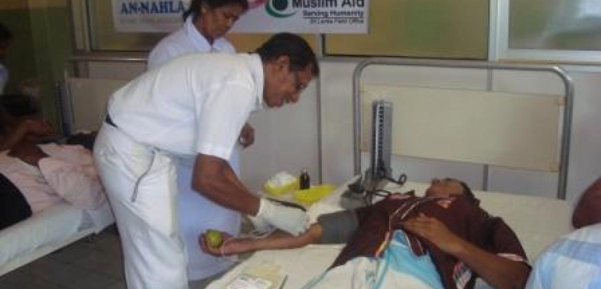 Muslim Aid Sri Lanka supports a blood donation camp