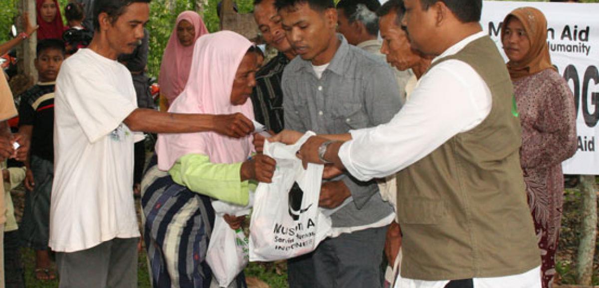 Meat being distributed in Indonesia